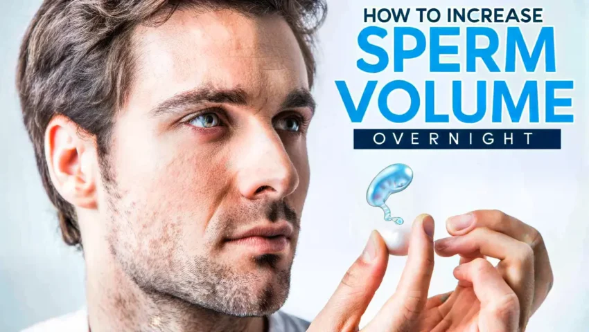 how to increase sperm volume overnight